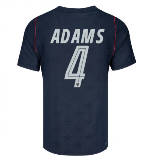Spojené státy Tyler Adams #4 Venkovní Dres MS 2026 Krátký Rukáv Spojené státy Tyler Adams #4 Venkovní Dres MS 2026 Krátký Rukáv